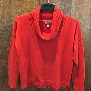 Machine washable cashmere blend red sweater